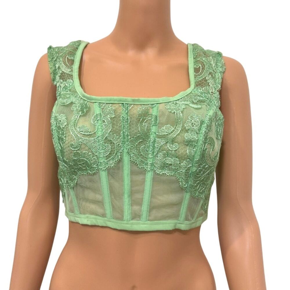 Victoria's Secret Dream Angels large Boho cap sleeve corset BC 3184